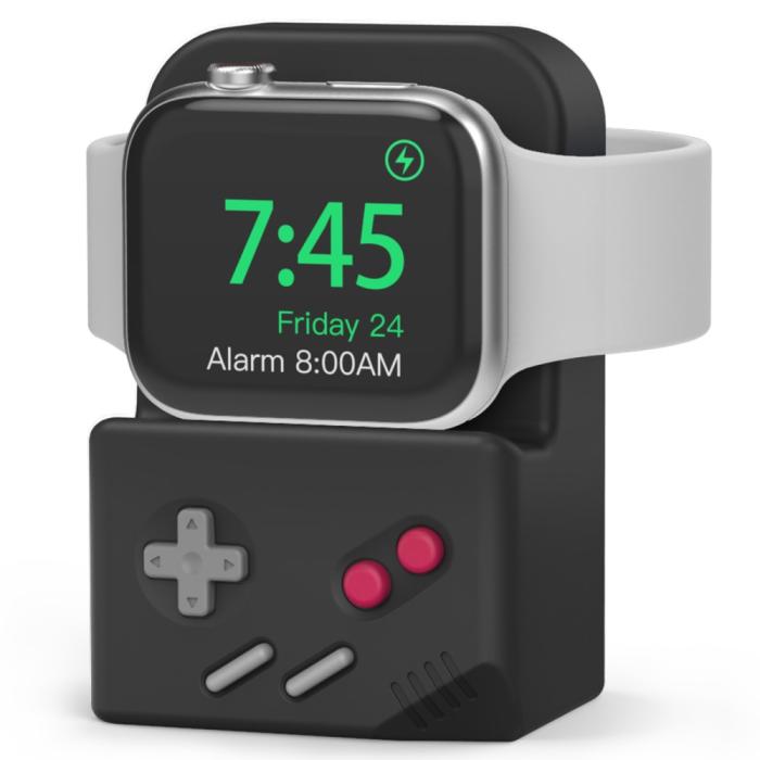 Bild 1, AHASTYLE Apple Watch Laddningsställ Gamepad Silikon Svart