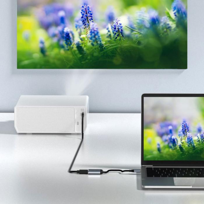 Bild 5, PD USB-C - VGA / HDMI 4K 60Hz 1080p Adapter