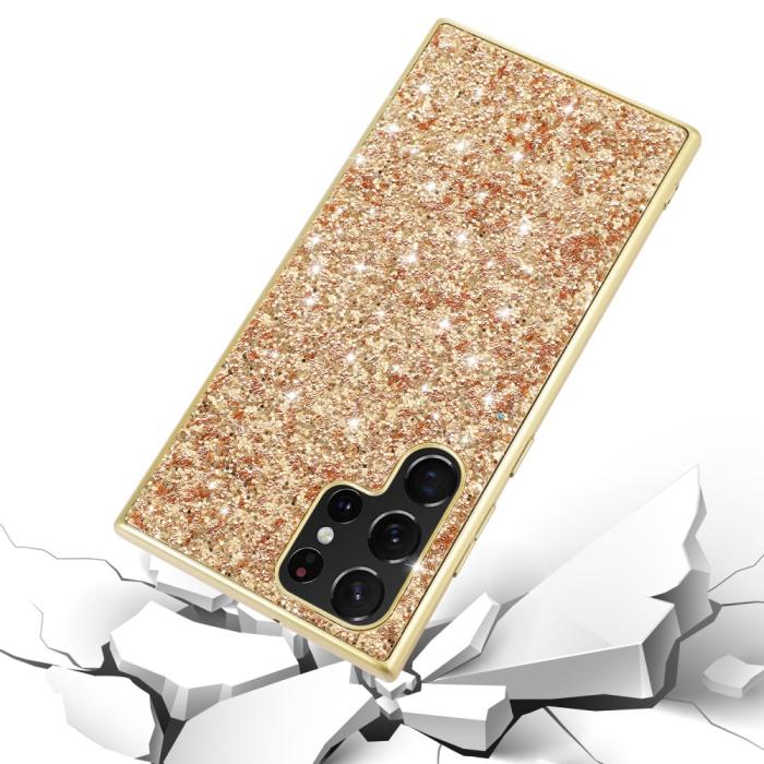 Bild 2, Galaxy S24 Ultra Skal Sparkling Glitter Svart