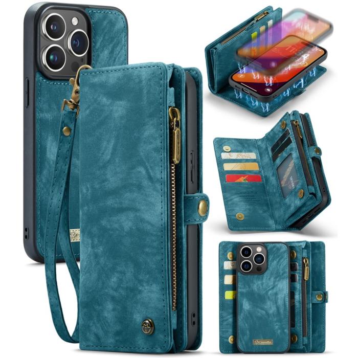 Bild 1, CASEME iPhone 16 Pro Fodral Multifunktionell Blå