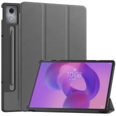 Lenovo Idea Tab Pro Fodral Tri-Fold L&auml;der Gr&aring;