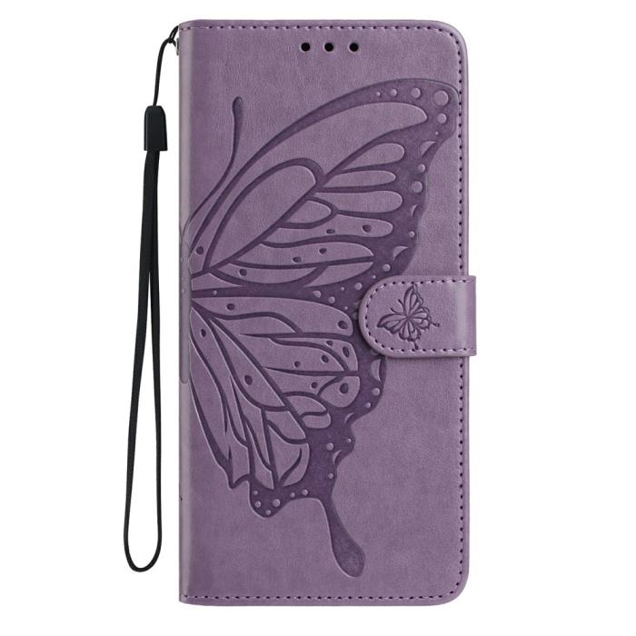 Bild 4, Samsung Galaxy S26 Fodral Fjäril Tryck Lila