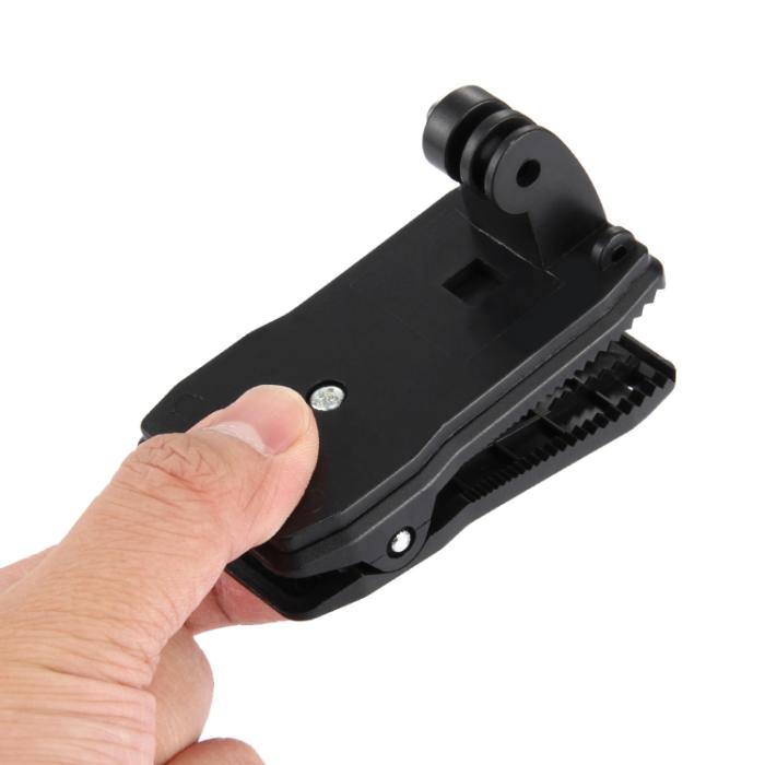 Bild 5, 360° Justerbar Klämma Quick Release Fäste Svart