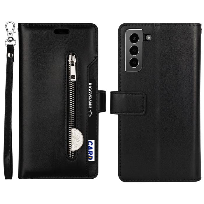 Bild 1, Samsung Galaxy S22 Plus Fodral Multifunktionell Läder Svart