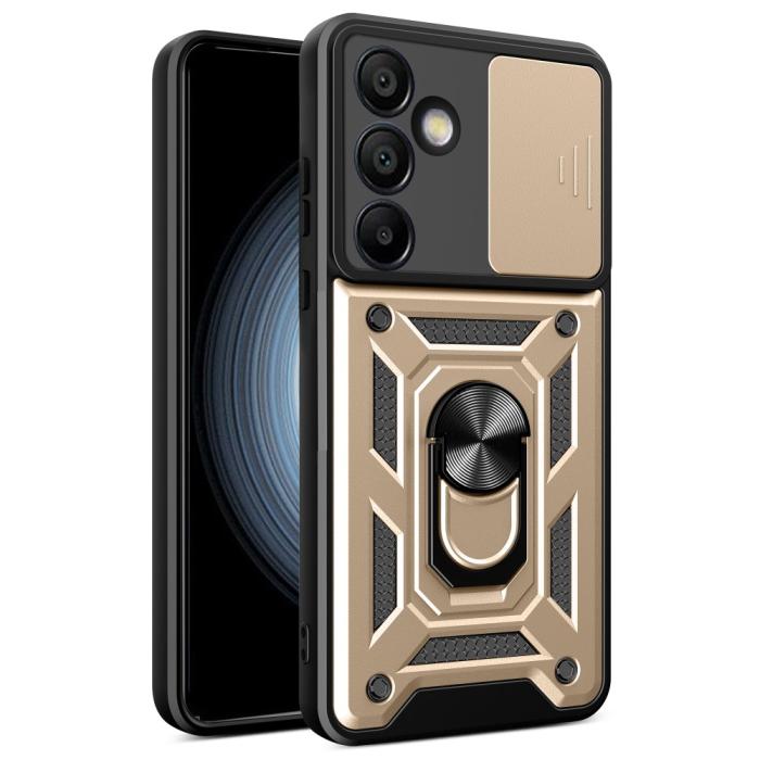 Bild 1, Samsung Galaxy S24 FE Skal CamShield Ring Hybrid Guld