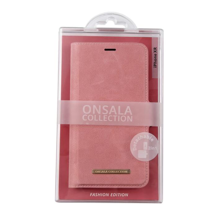 Bild 2, ONSALA iPhone XR 2in1 Magnet Fodral / Skal Dusty Pink