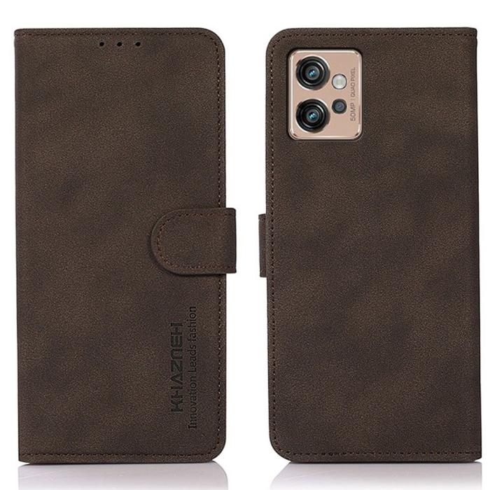 Bild 1, KHAZNEH Motorola Moto G32 Fodral Läder Brun