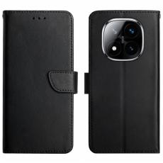 Xiaomi Redmi Note 14 Pro/Pro Plus 5G Fodral &Auml;kta L&auml;der Svart