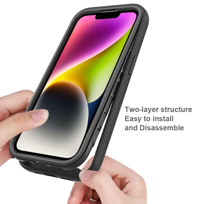 Bild 2, iPhone 15 Plus Skal 360 Hybrid Defense Svart