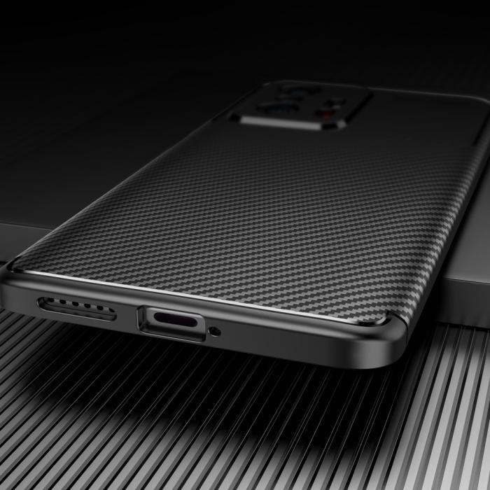 Bild 5, Xiaomi 11T / 11T Pro Skal Kolfiber Textur Blå