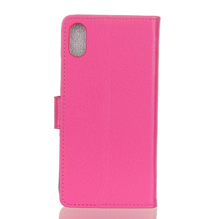 Bild 3, Xiaomi Redmi 9A - Litchi Fodral - Rosa