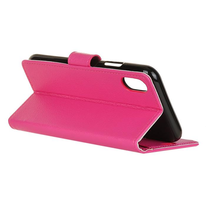 Bild 4, Xiaomi Redmi 9A - Litchi Fodral - Rosa