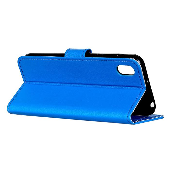 Bild 4, Xiaomi Redmi 9A - Litchi Fodral - Blå