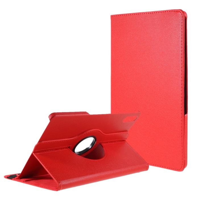 Bild 1, Lenovo Tab P11 Pro - 360° Rotation Fodral - Röd