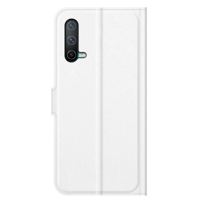 Bild 6, OnePlus Nord CE 5G - Litchi Läder Fodral - Vit