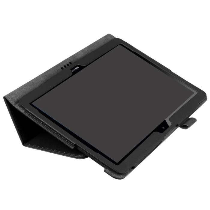 Bild 3, Huawei MediaPad T3 10 - Litchi läderfodral - Svart