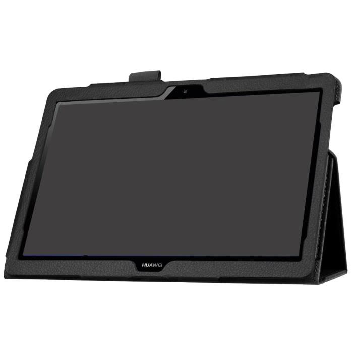 Bild 5, Huawei MediaPad T3 10 - Litchi läderfodral - Svart
