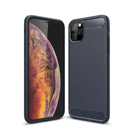 iPhone 11 Pro Max - Brushed TPU Skal - Mörk Blå