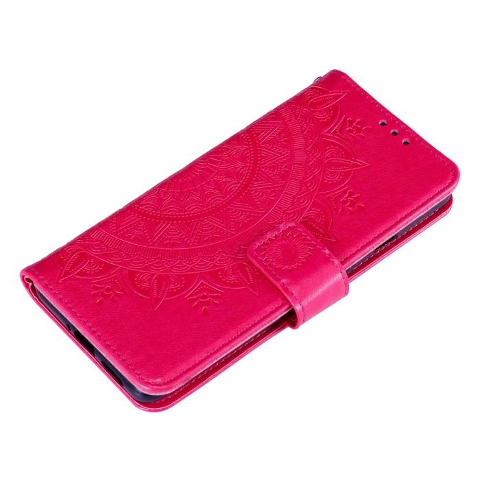 Bild 5, OnePlus 7T - Mandala Plånboksfodral - Rosa