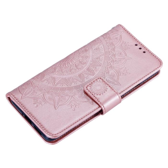Bild 5, OnePlus 7T - Mandala Plånboksfodral - Roséguld