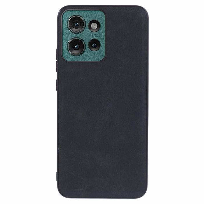 Bild 1, Motorola Edge 50 Neo Skal Retro Läder Svart