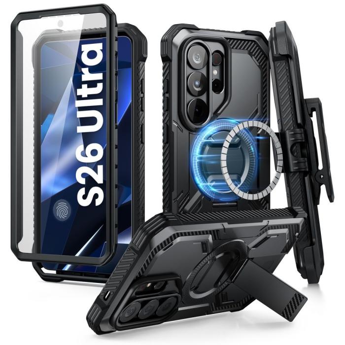 Bild 2, Supcase Galaxy S26 Ultra Skal MagSafe Iblsn ArmorBox Clip Svart