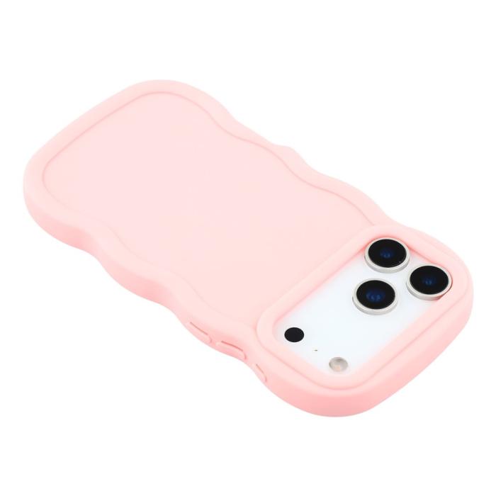 Bild 5, iPhone 17 Pro Max Mobilskal Wavy Ljus Rosa