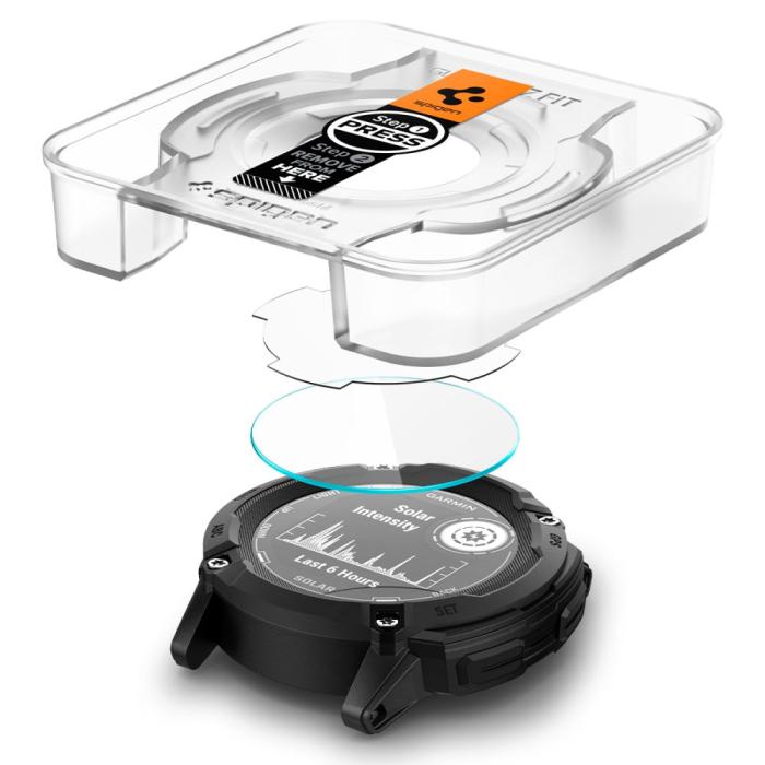 Bild 5, Spigen Garmin Instinct 2X Solar Skärmskydd GLAS.tR 