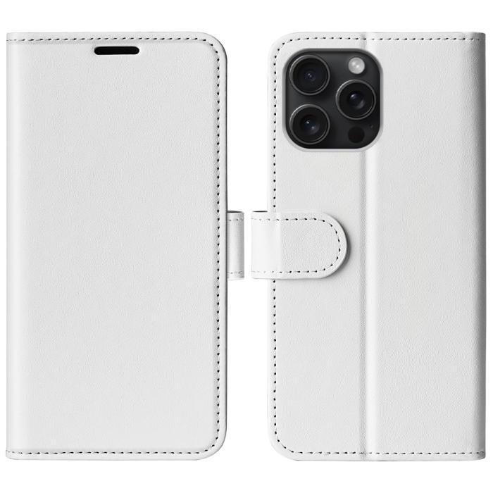Bild 1, iPhone 16 Pro Max Fodral Läder Vit