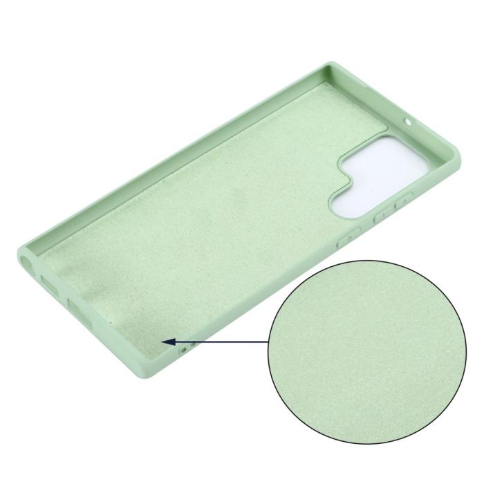 Bild 4, Samsung Galaxy S22 Ultra Skal Liquid Silikon Snodd Grön