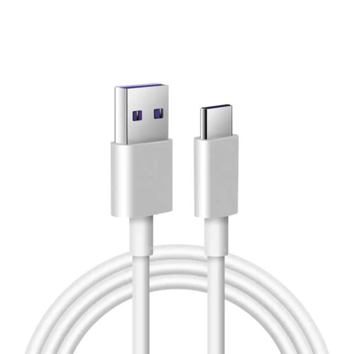 Bild 1, 3 Meter - USB-C Quick Charge Laddare / Kabel / Type-C - Vit