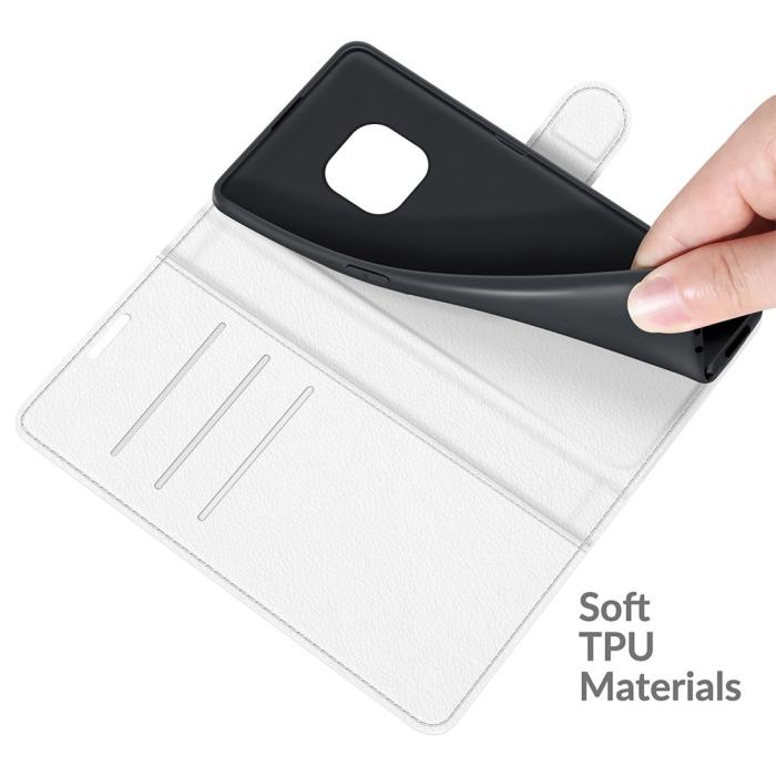 Bild 5, Nokia XR20 Fodral Litchi Läder Vit