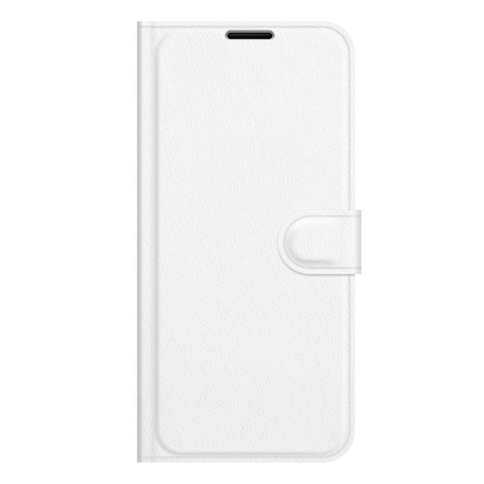 Bild 6, Nokia XR20 Fodral Litchi Läder Vit
