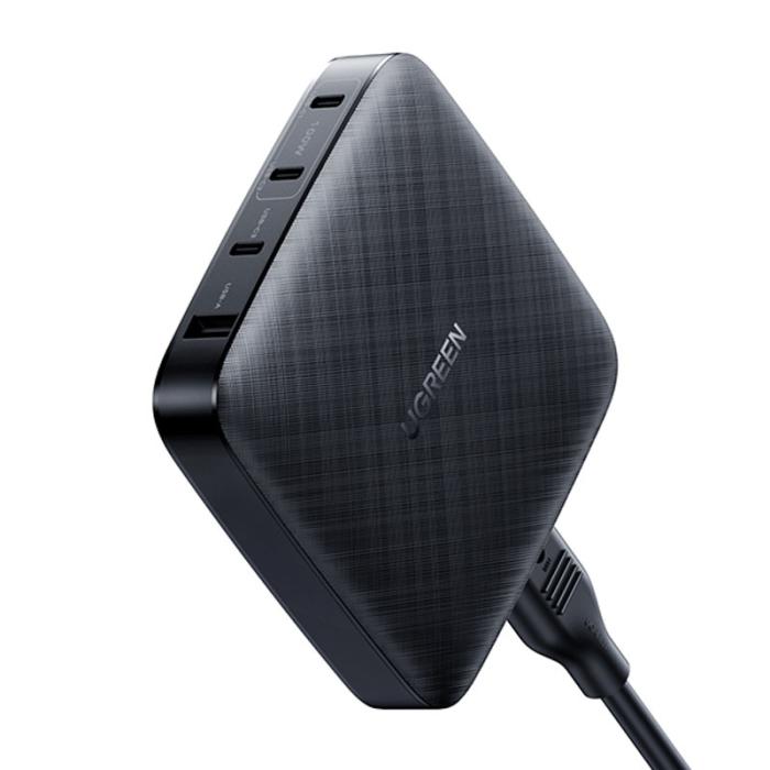 Bild 2, Ugreen 100W PD Reseladdare 3x USB-C / 1x USB-A Svart
