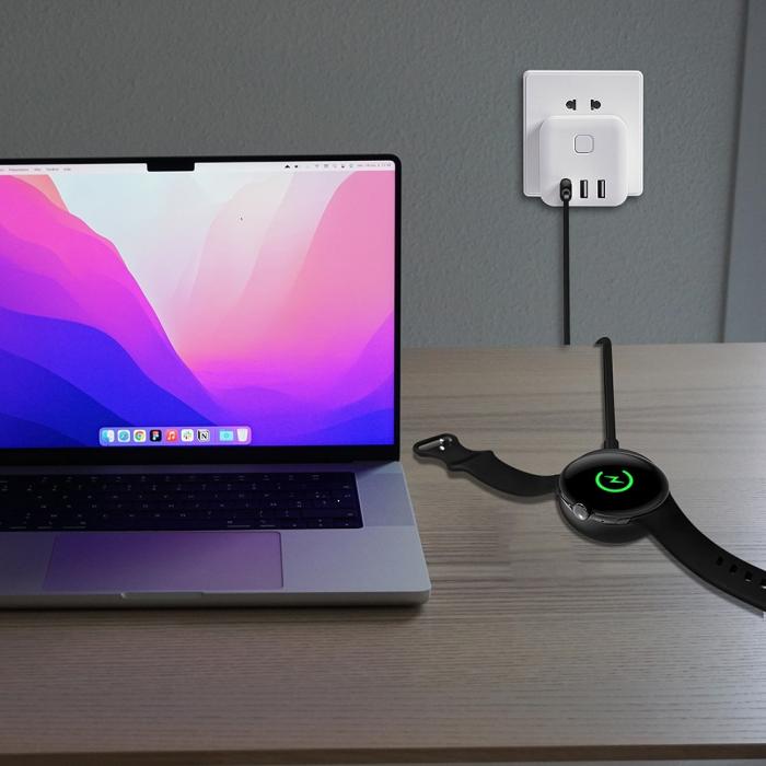 Bild 6, 1m Magnetisk USB-C Laddare Google Pixel Watch Vit