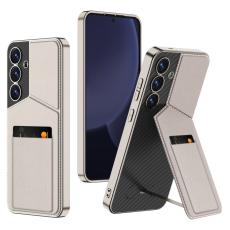 GKK Galaxy S25 Skal Kickstand Med Korth&aring;llare Titanium Grey
