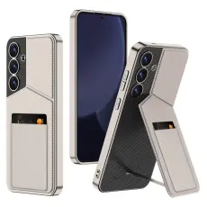 GKK Galaxy S25 Skal Kickstand Med Korth&aring;llare Titanium Grey