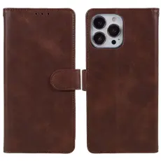 iPhone 15 Fodral PU Läder Brun