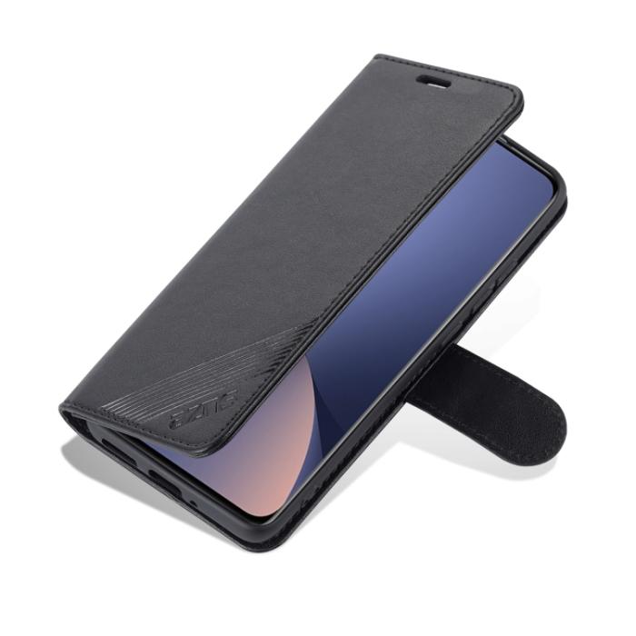 Bild 3, AZNS Xiaomi 12 Fodral Läder Svart