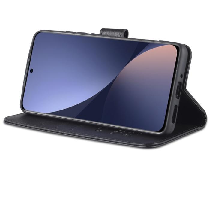 Bild 4, AZNS Xiaomi 12 Fodral Läder Svart