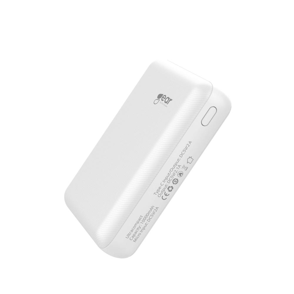 GEAR 10000 mAh Powerbank Ultracompact Vit