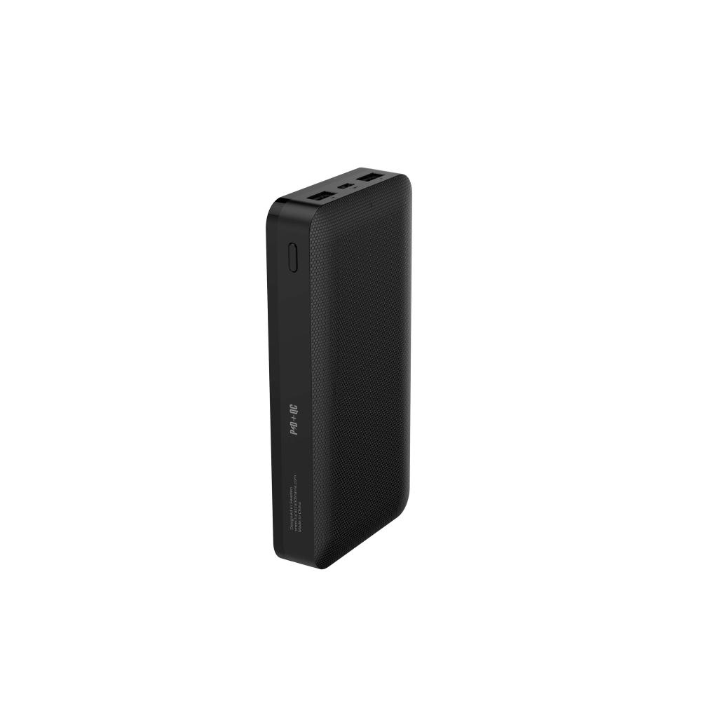 GEAR 20000 mAh 18W Powerbank Trådlös LED Svart