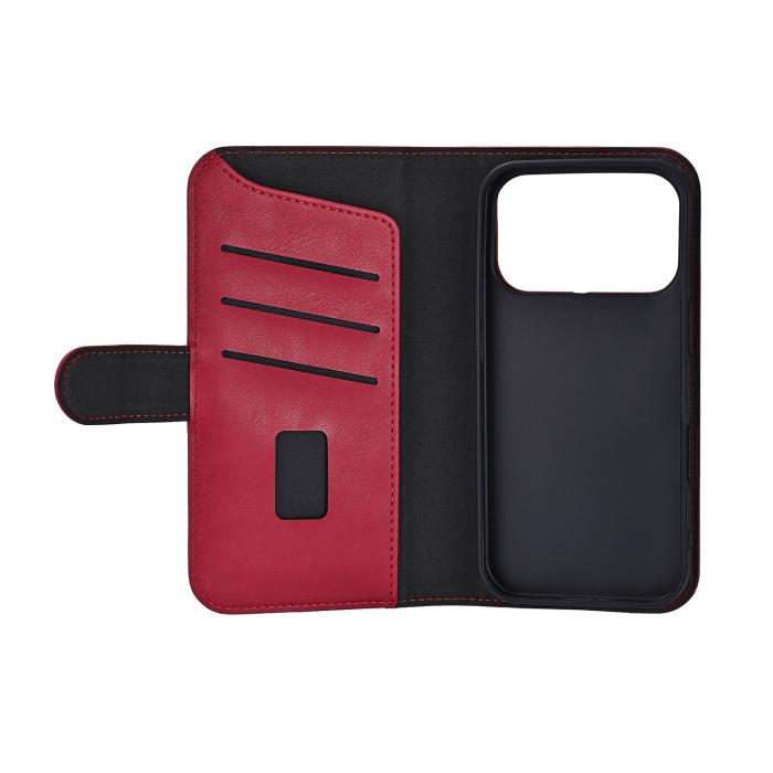 Bild 3, Gear iPhone 17 Pro Fodral MagSafe Läder Deep Red
