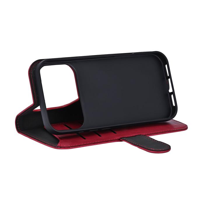 Bild 4, Gear iPhone 17 Pro Fodral MagSafe Läder Deep Red