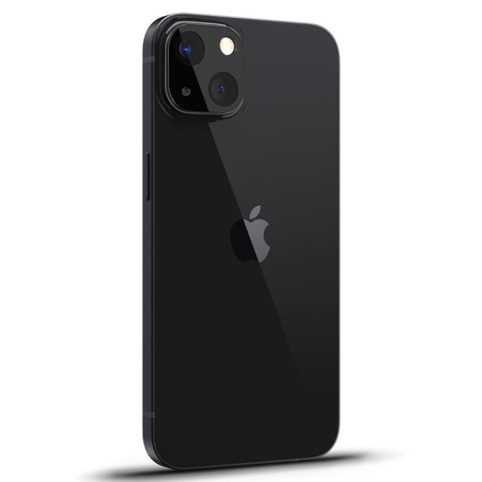 Bild 2, Spigen iPhone 13 / 13 Mini 2-PACK Optik GLAS.tR Linsskydd Svart