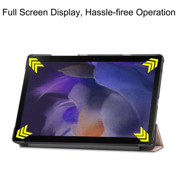 Bild 5, Samsung Galaxy Tab A8 10.5 (2021) Fodral Tri-Fold Shockproof Roséguld