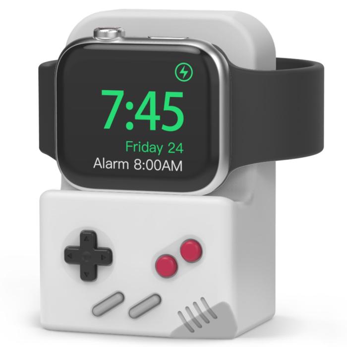 Bild 1, AHASTYLE Apple Watch Laddningsställ Gamepad Silikon Grå