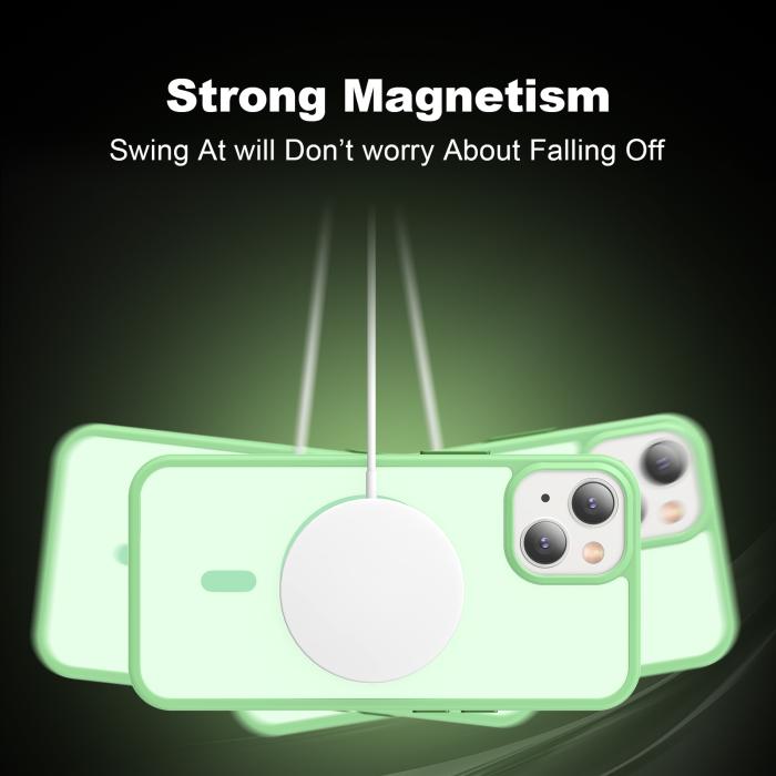 Bild 5, ColorPop iPhone 14/13 Skal CH MagSafe Matt Grön