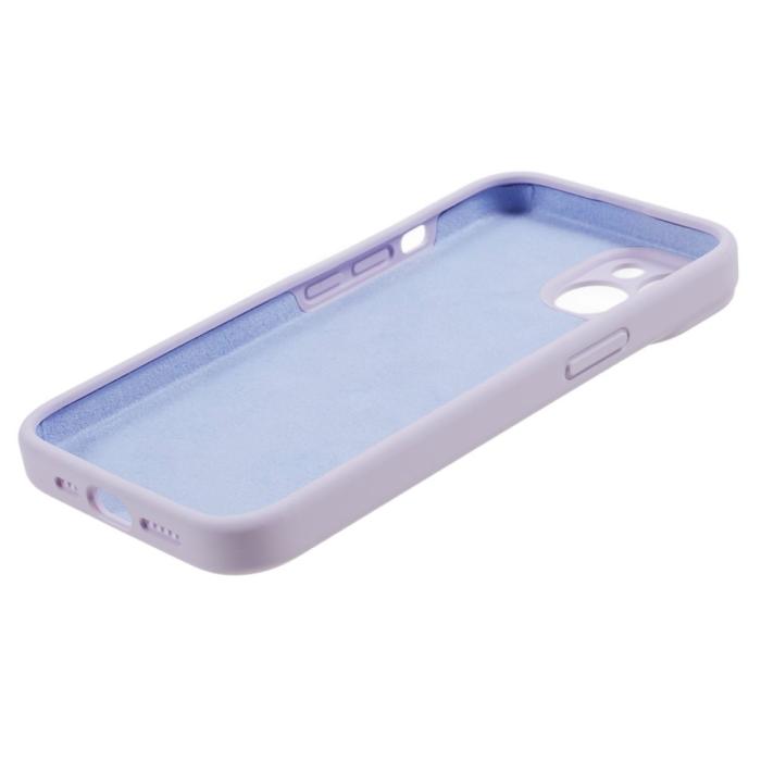 Bild 6, iPhone 15 Plus Skal Liquid Silikon Ljus Lila