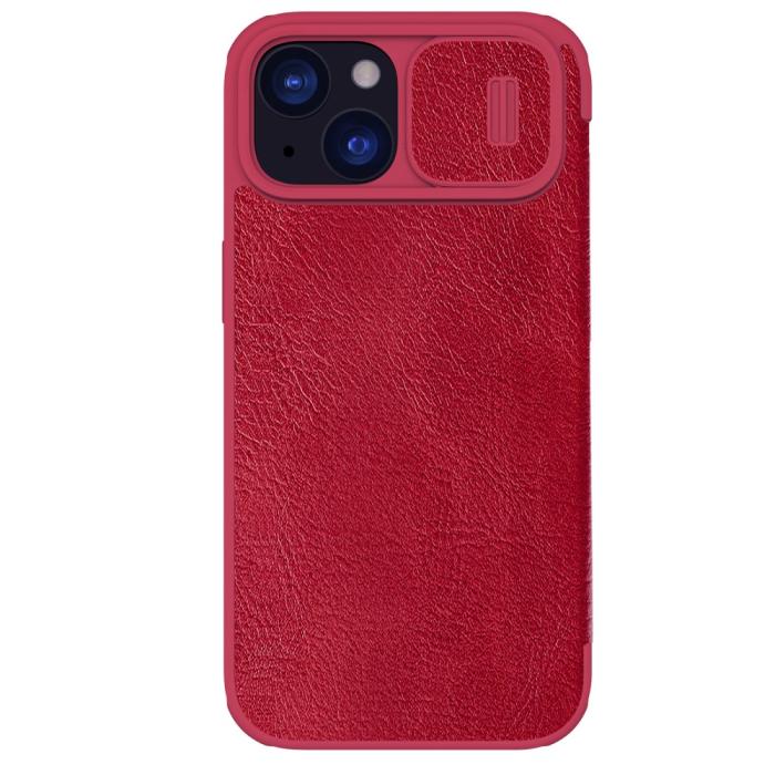 Bild 1, NILLKIN iPhone 15 Plus Fodral Qin CamShield Röd